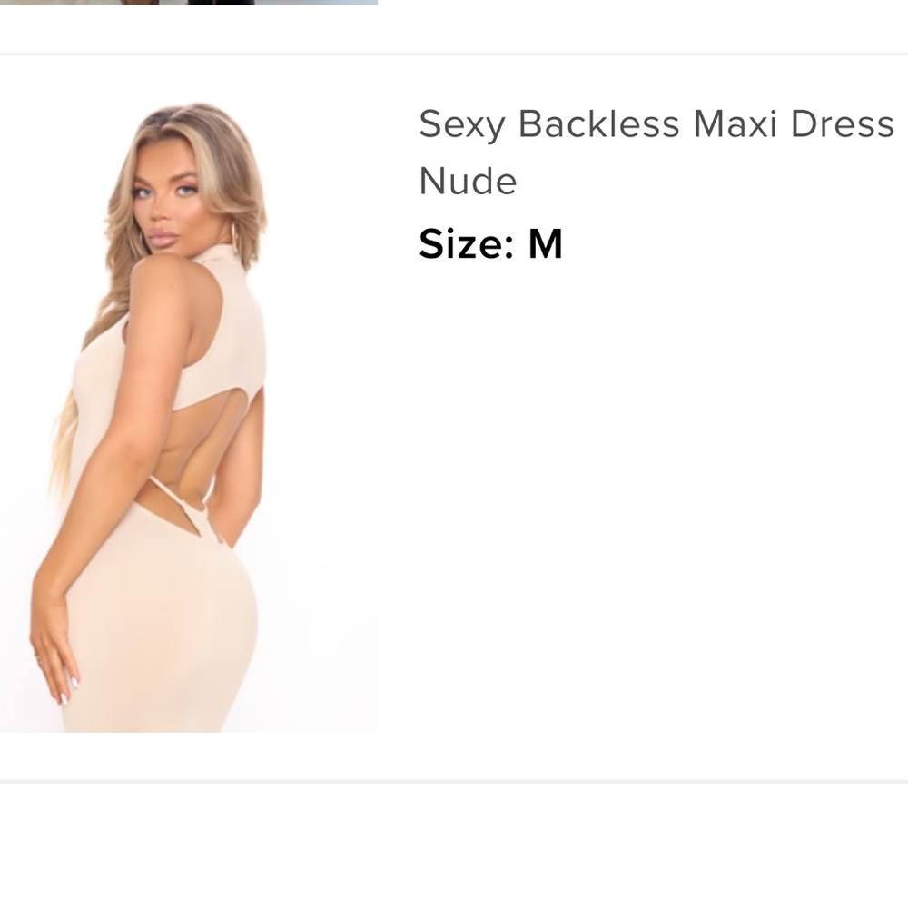 Maxi dress with back detailing